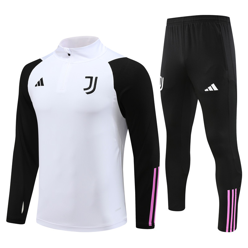 Juventus 23-24 Long Sleeve Training Set -Black and White